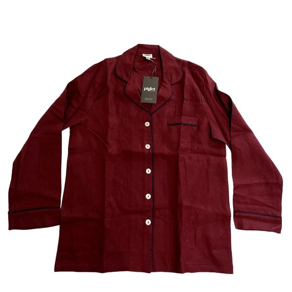 Piglet in Bed Other - NWT Piglet in Bed Pyjama Shirt in Cherry Red